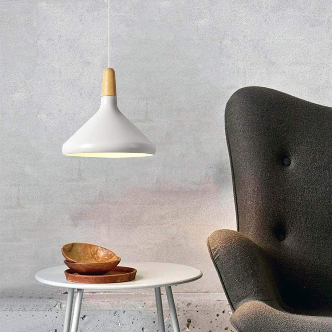 Scandinavische Houten Hanglamp