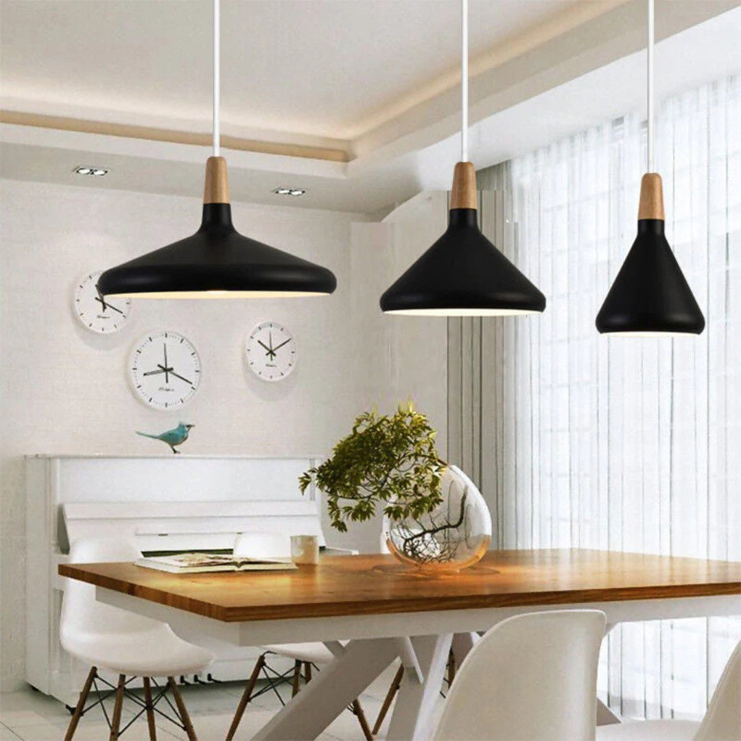 Scandinavische Houten Hanglamp