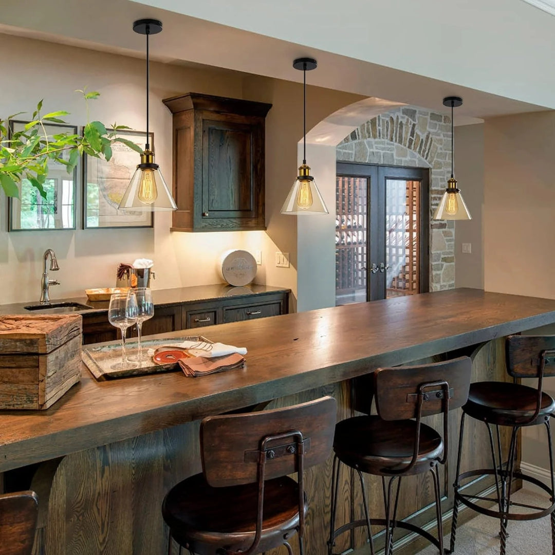 Industriële Glazen Hanglamp