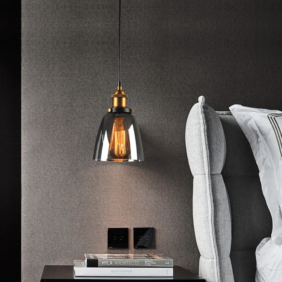 Industriële Glazen Hanglamp