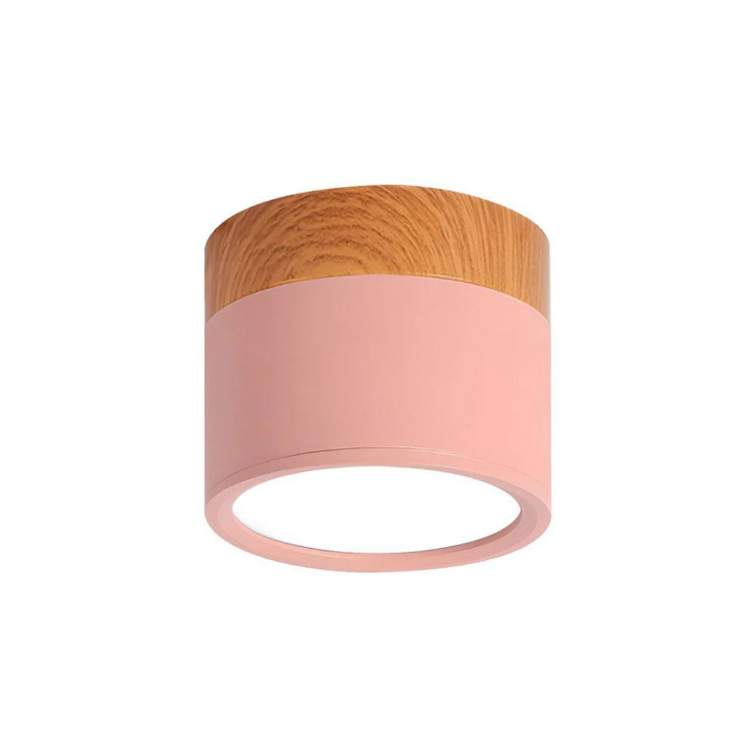 Nordische houten plafondlamp