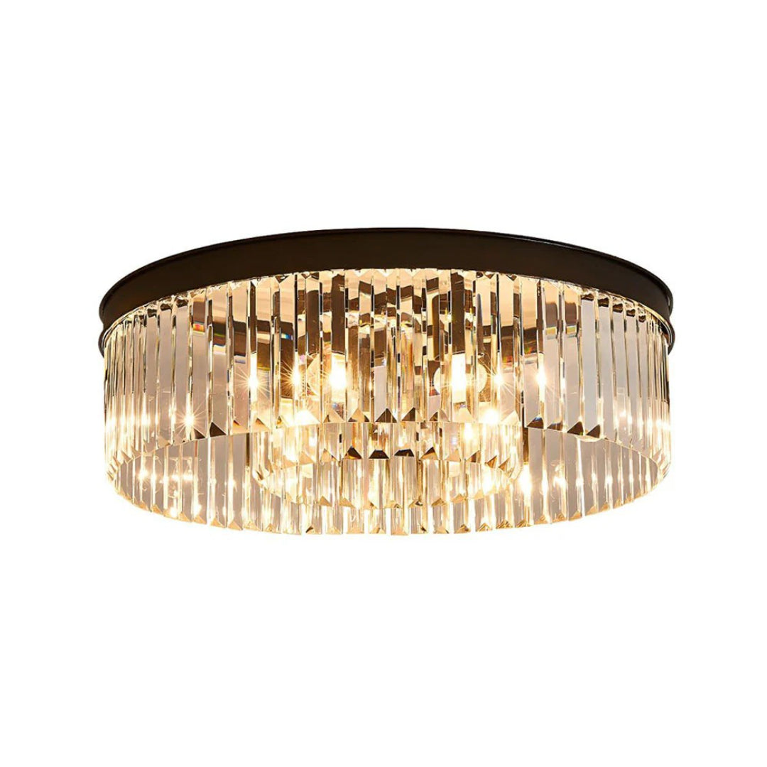 Kristallen ijzeren ronde plafondlamp