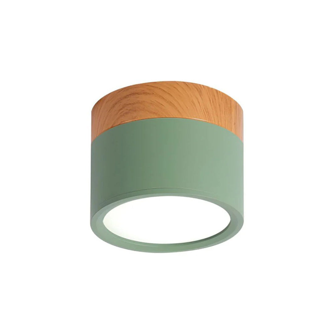 Nordische houten plafondlamp