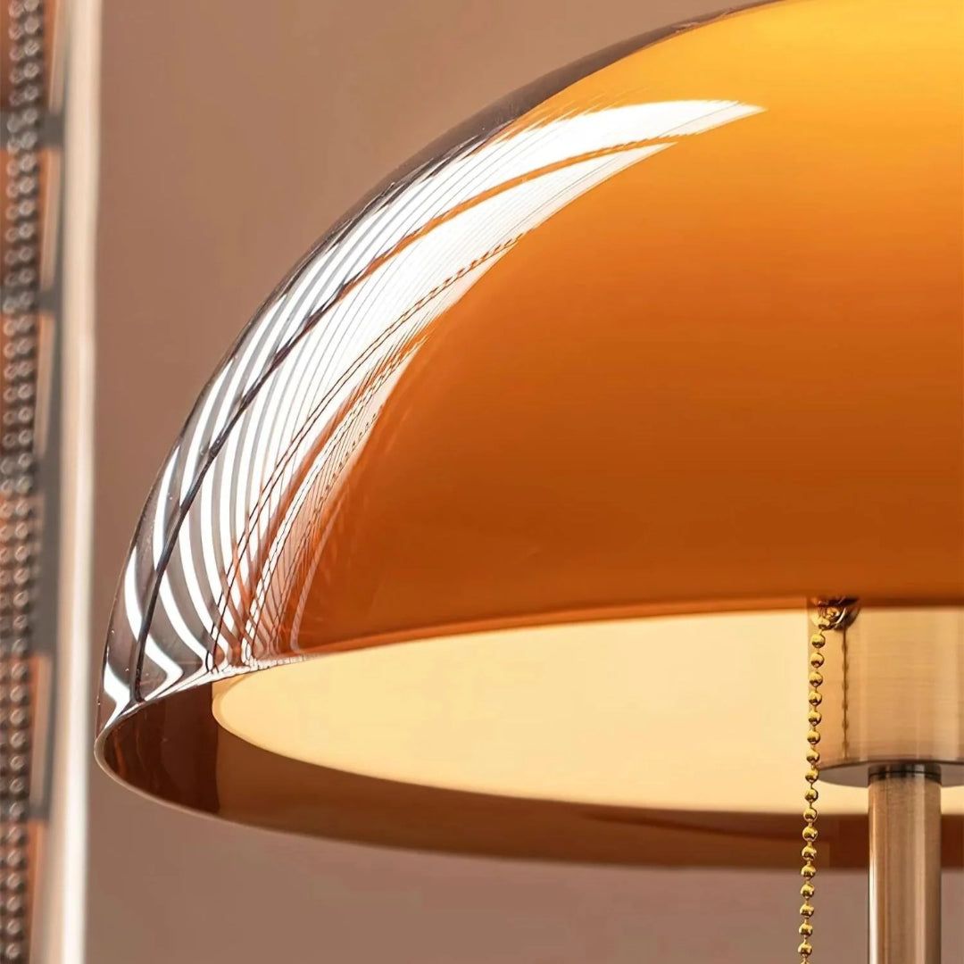Retro metalen koepel vloerlamp