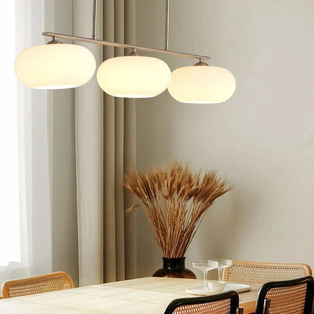 Lineaire Glazen Drievoudige Hanglamp