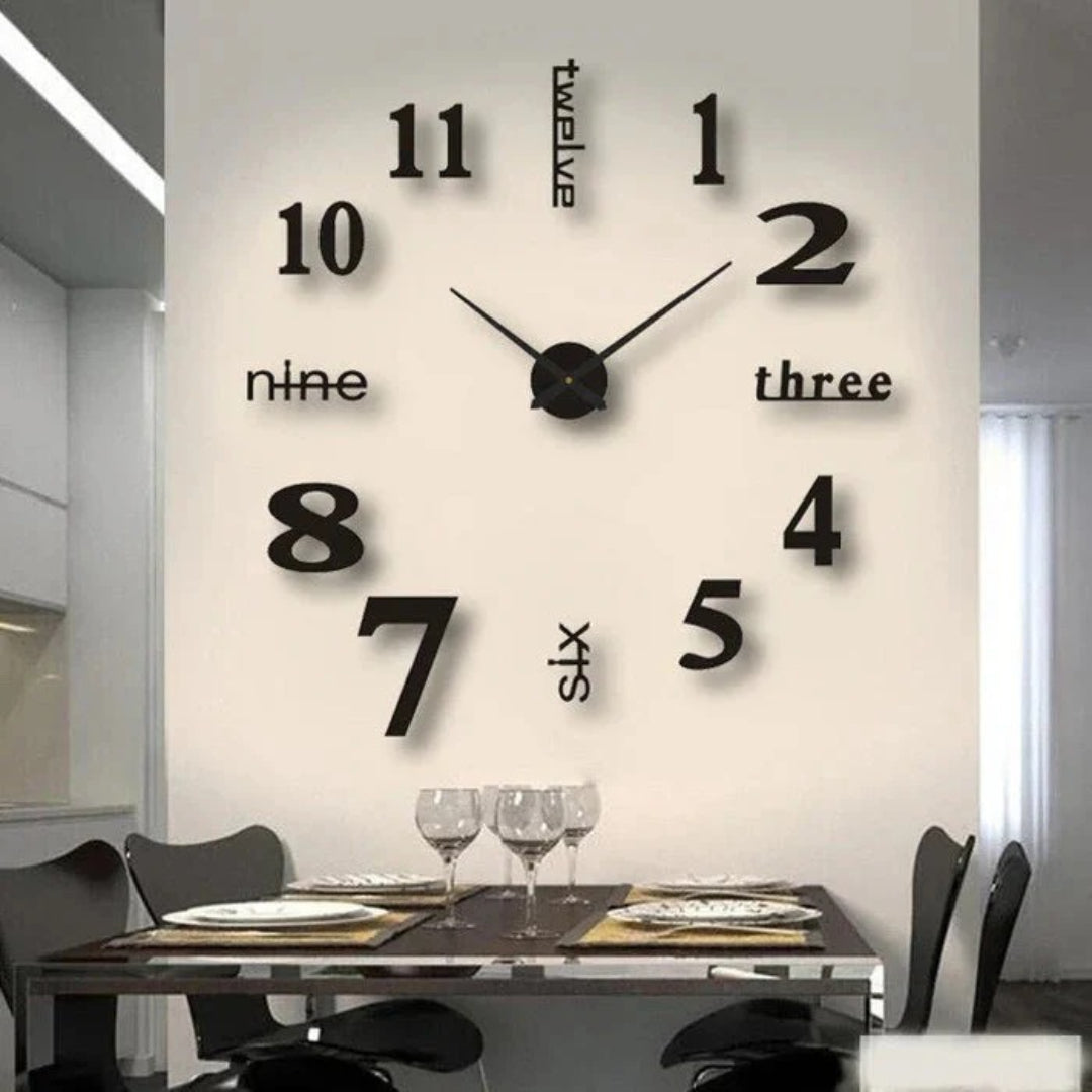 Moderne acryl wandklok