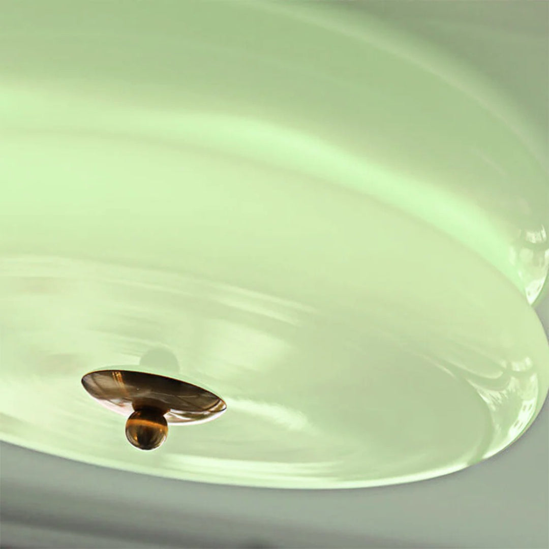 Art deco glazen plafondlamp