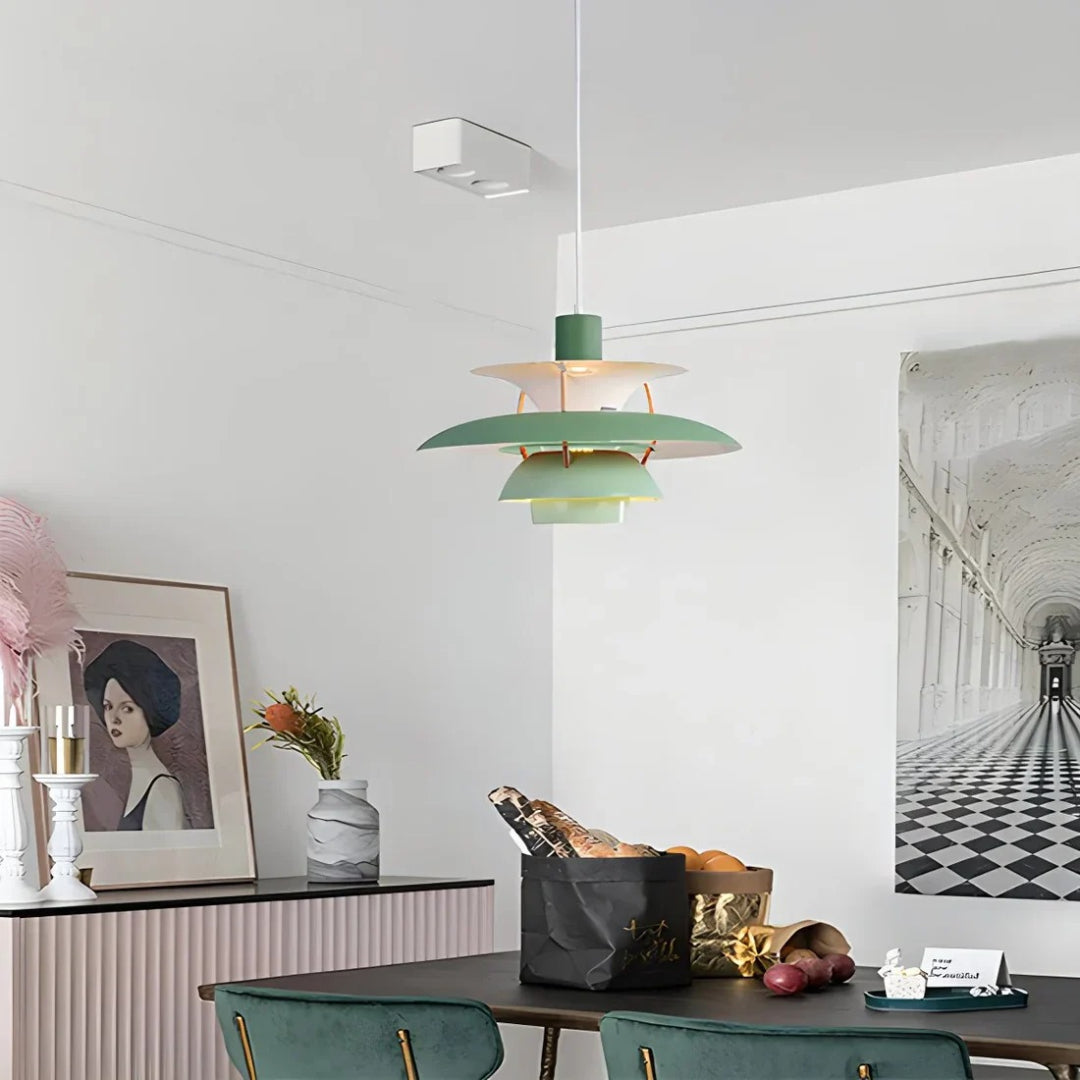 Hedendaagse Gelaagde Metalen Hanglamp