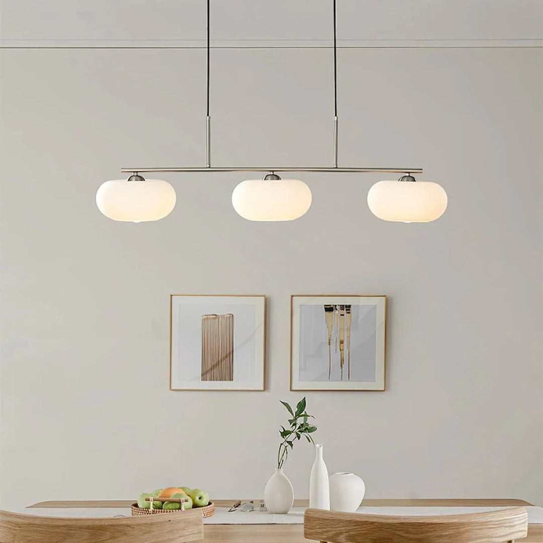 Lineaire Glazen Drievoudige Hanglamp