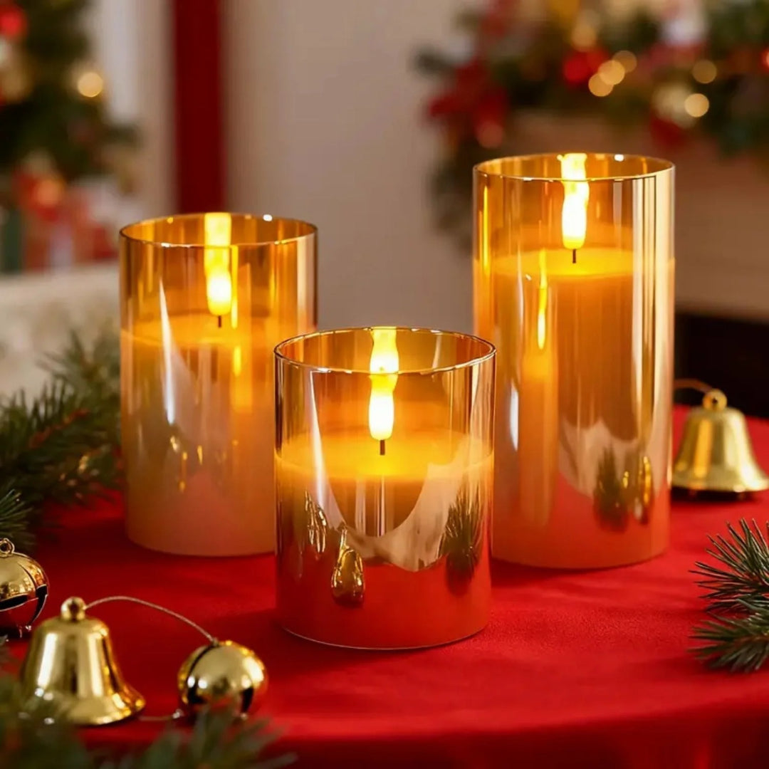 Binnen LED glazen kaarsen