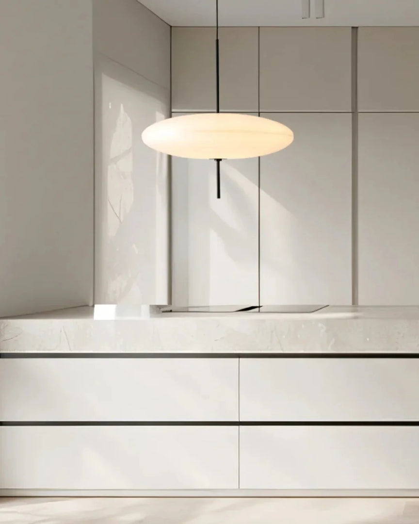 Minimalistische glazen hanglamp