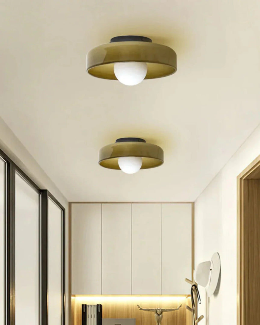 Minimalistische glazen wandlamp