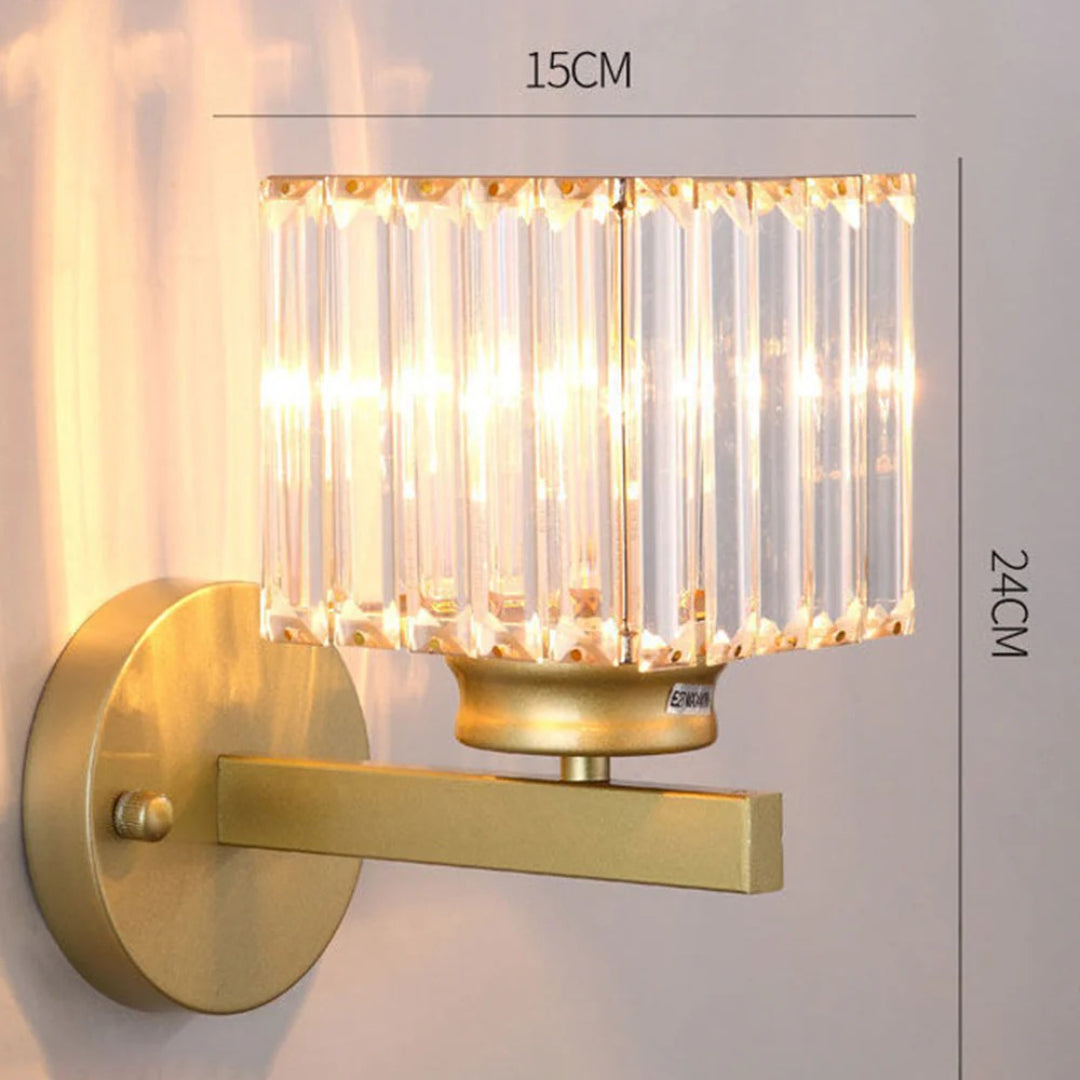 Industriële Glazen Wandlamp