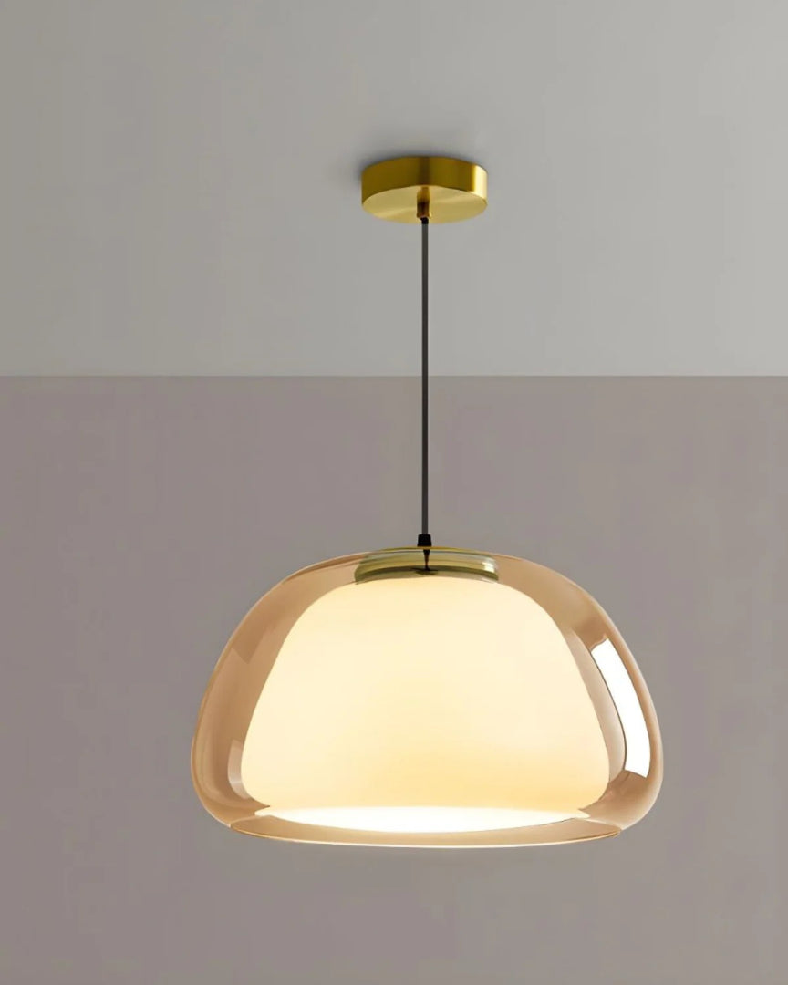 Minimalistische glazen hanglamp