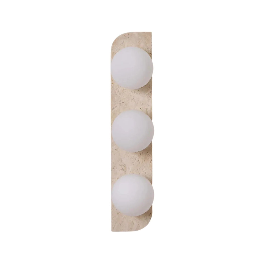Ronde Stenen Wandlamp