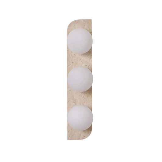 Ronde Stenen Wandlamp
