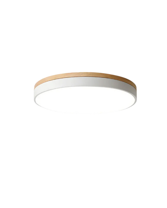 Scandinavische houten LED plafondlamp