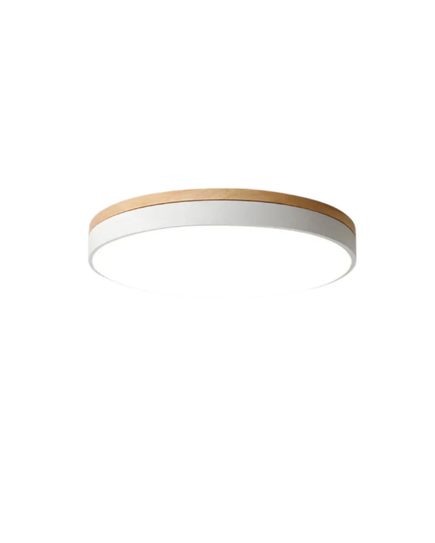 Scandinavische houten LED plafondlamp