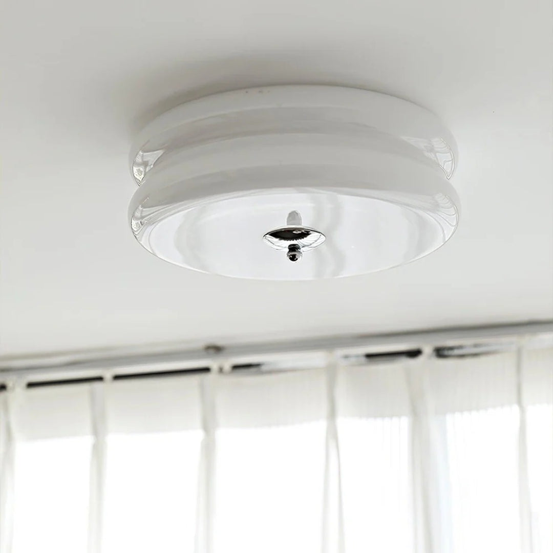 Art deco glazen plafondlamp