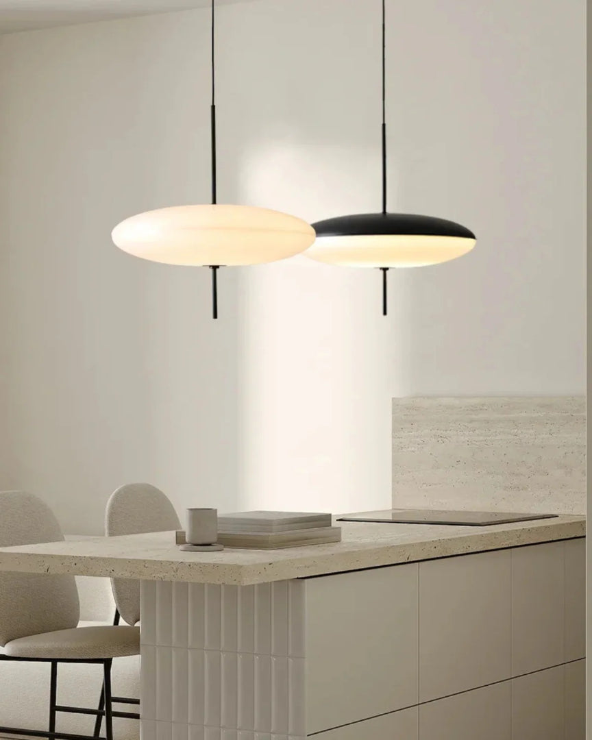 Minimalistische glazen hanglamp