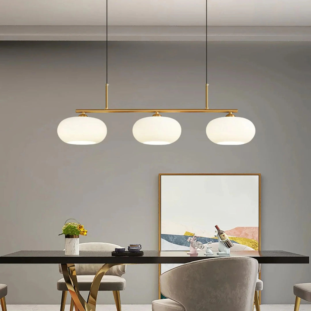 Lineaire Glazen Drievoudige Hanglamp