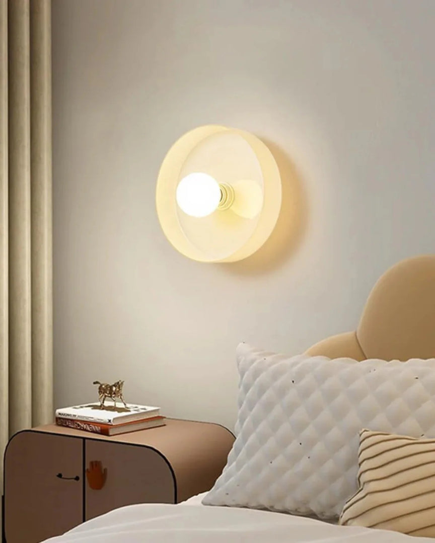 Minimalistische glazen wandlamp