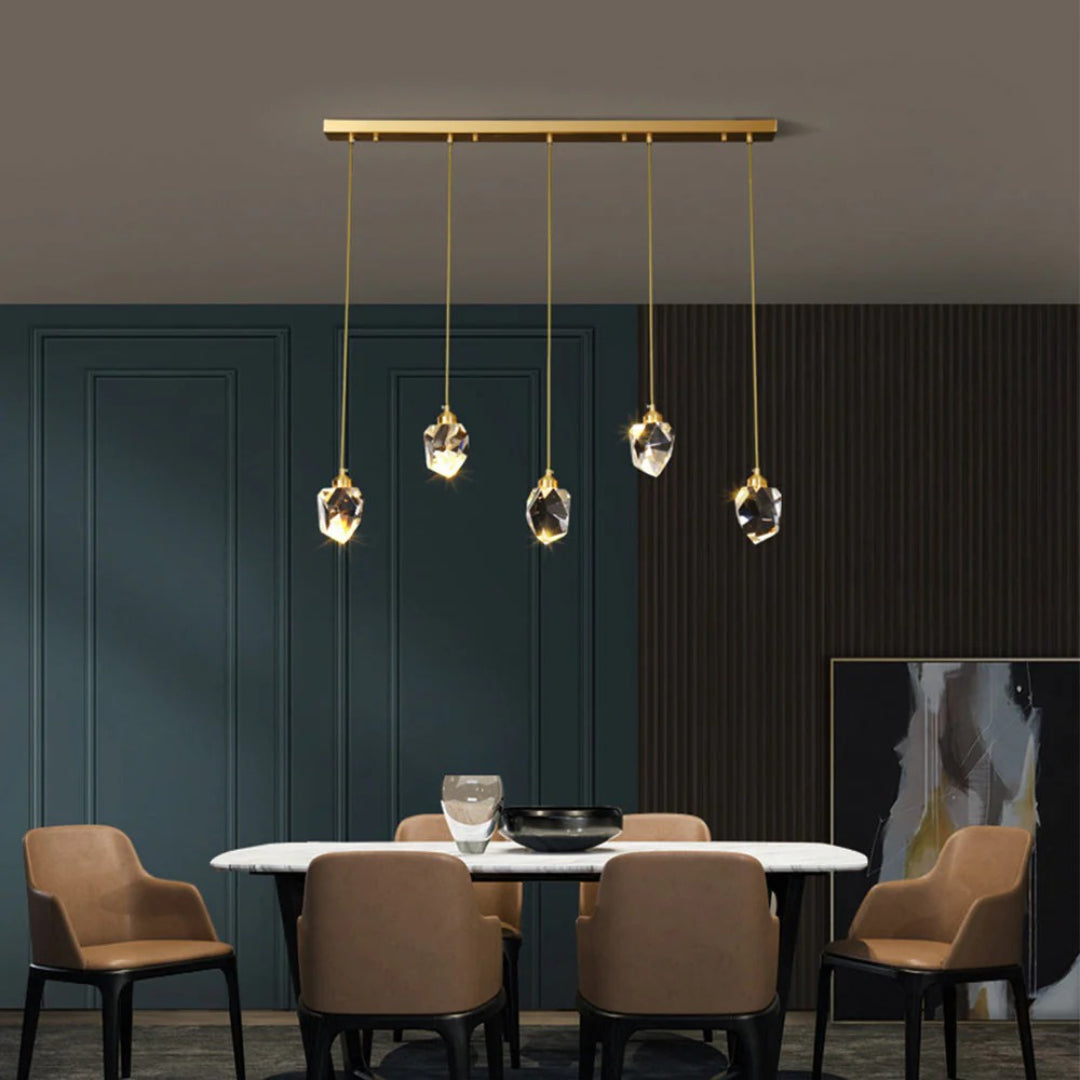 Kristallen Messing Hanglamp