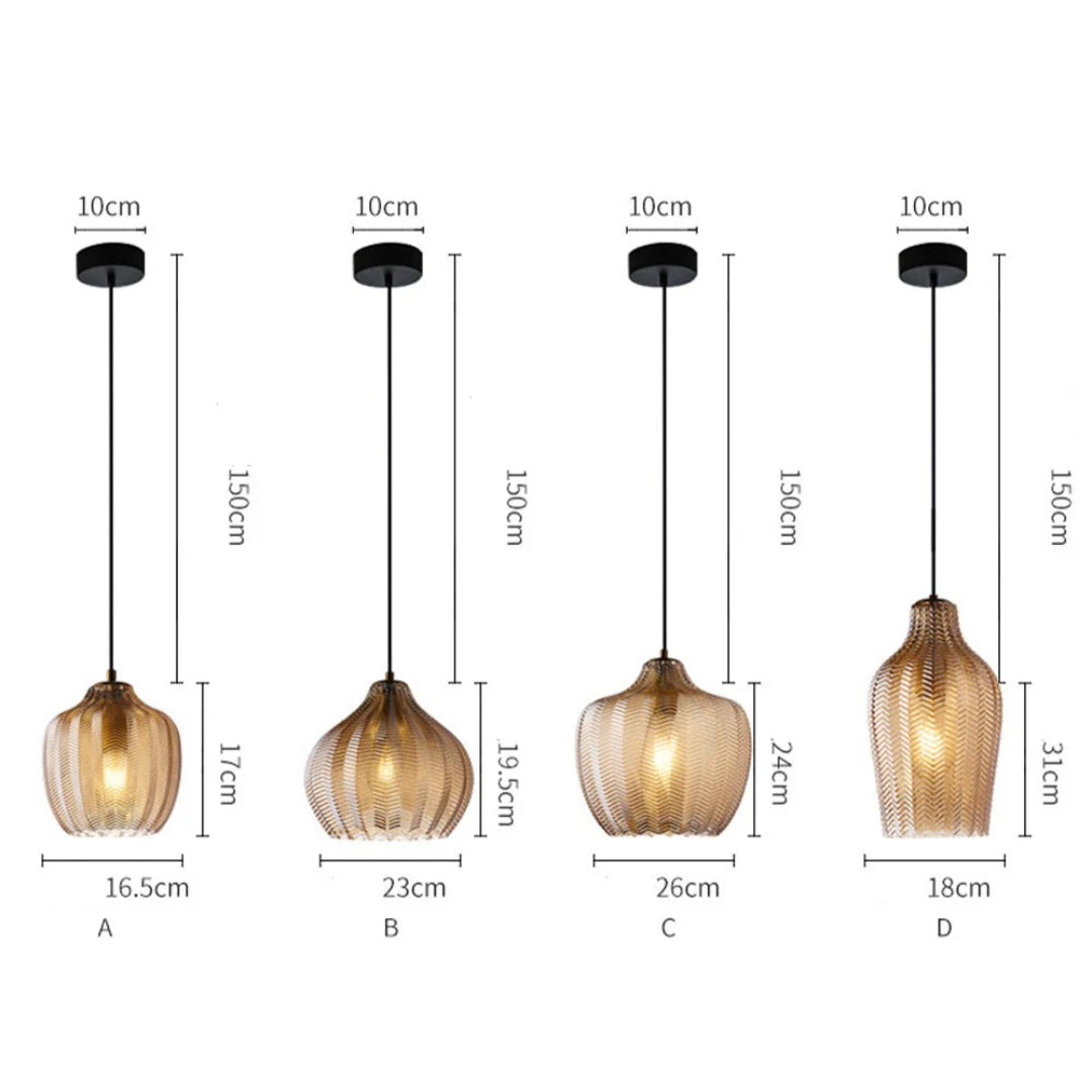 Geweven Glazen Hanglamp