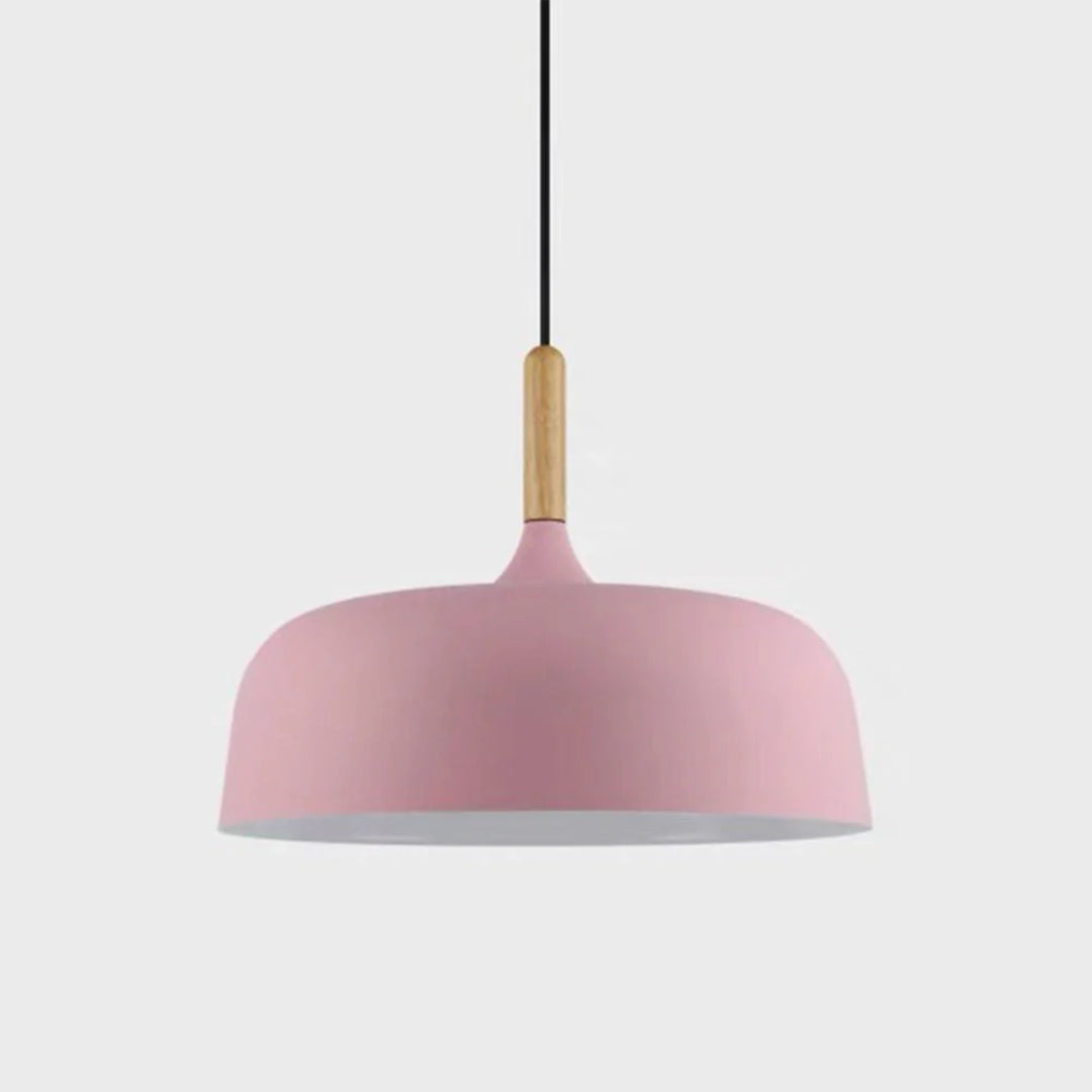Japandi Houten Metalen Hanglamp