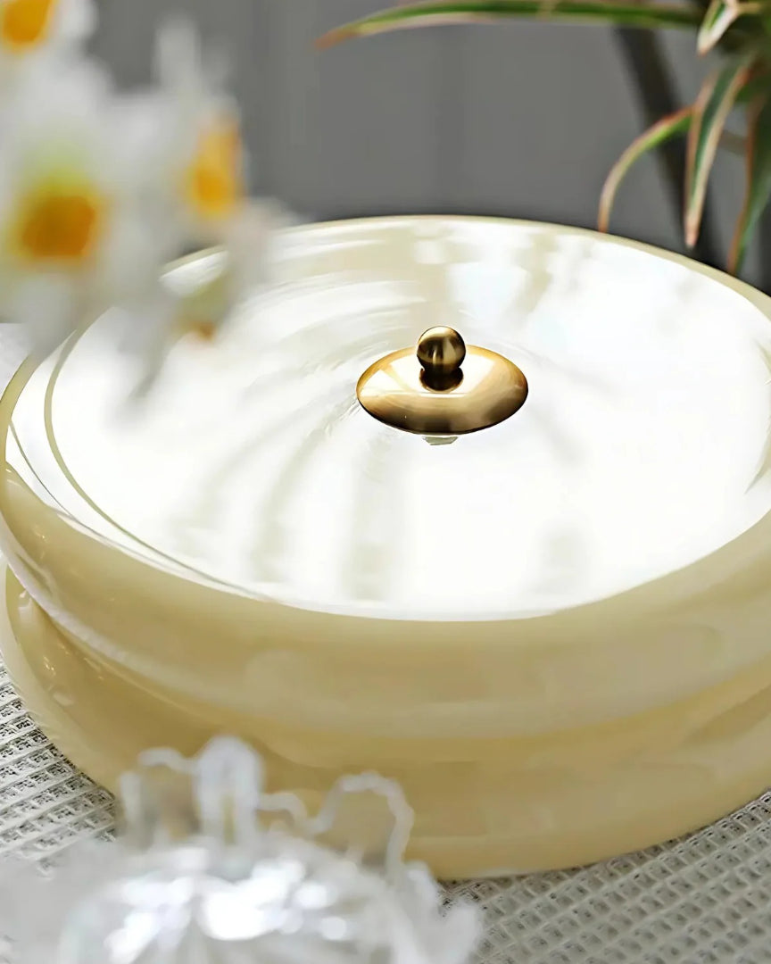 Vintage glazen plafondlamp