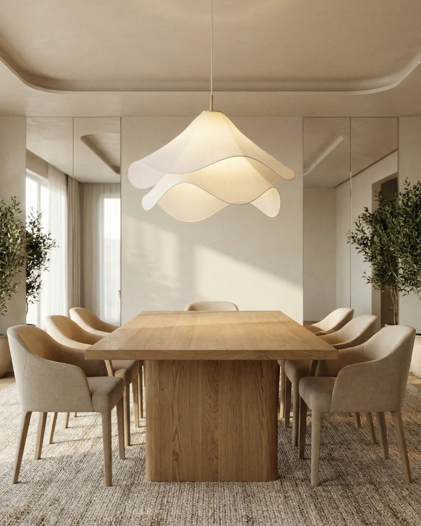 Contemporaine stoffen hanglamp