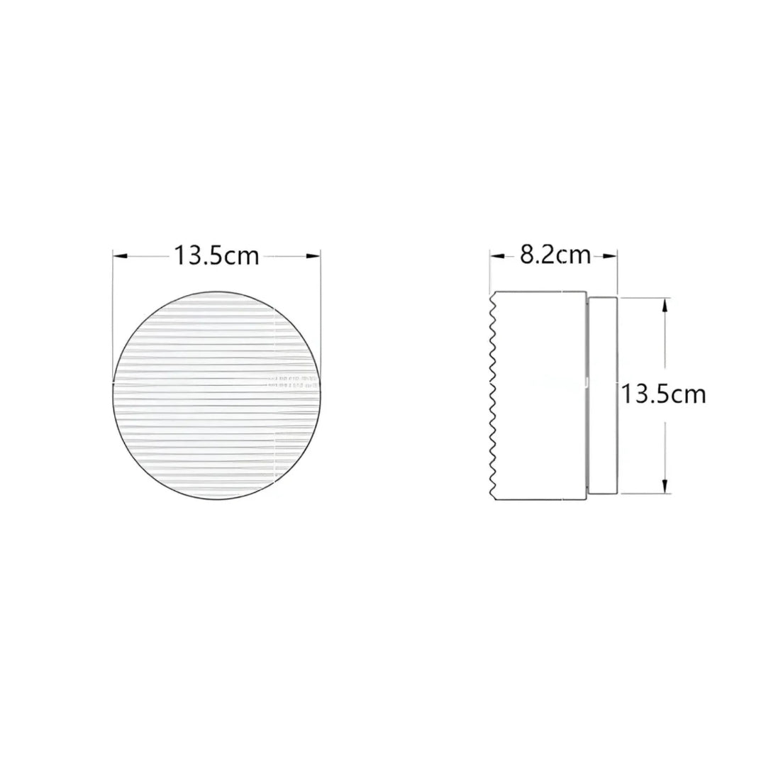 Moderne geribbelde glazen wandlamp