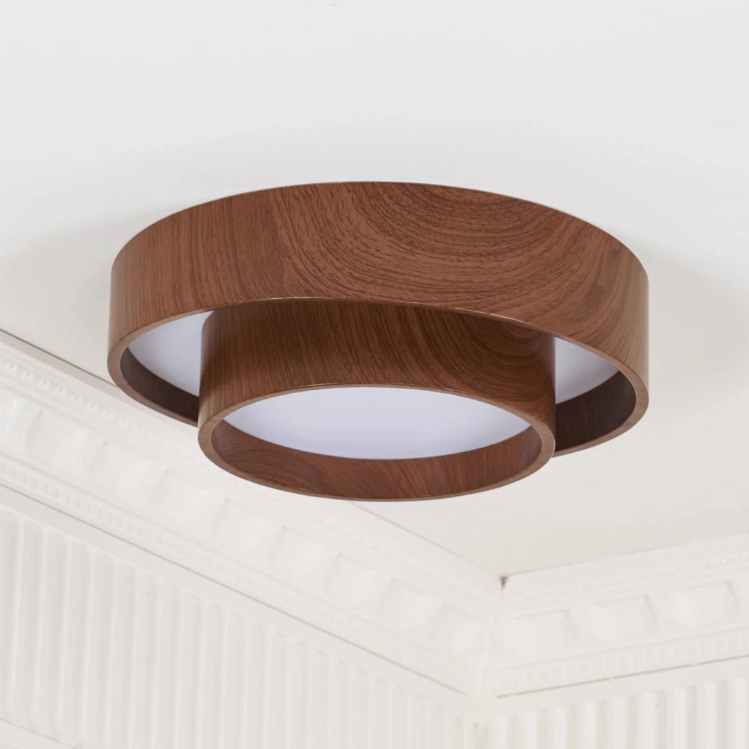 Japandi Houten Plafondlamp