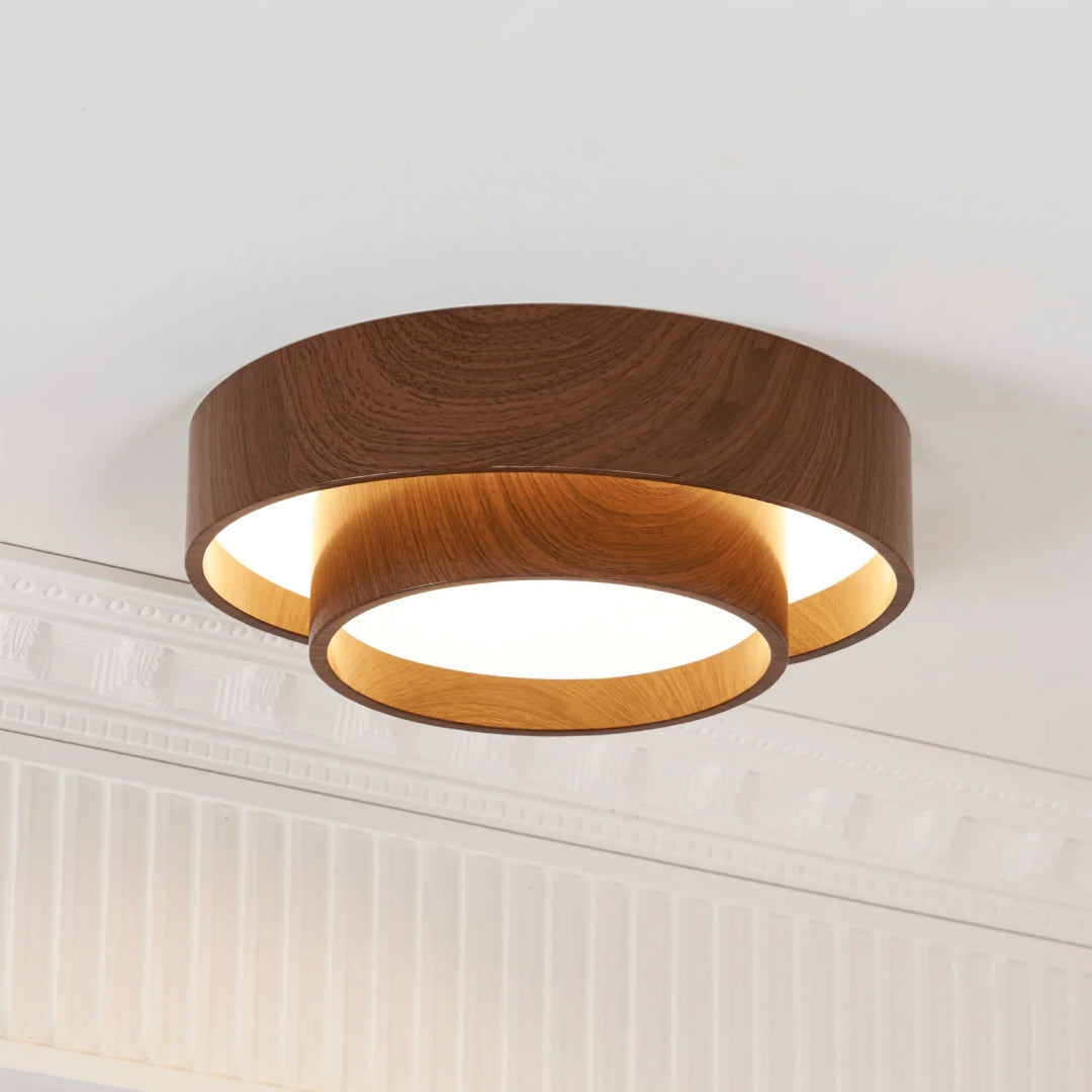 Japandi Houten Plafondlamp