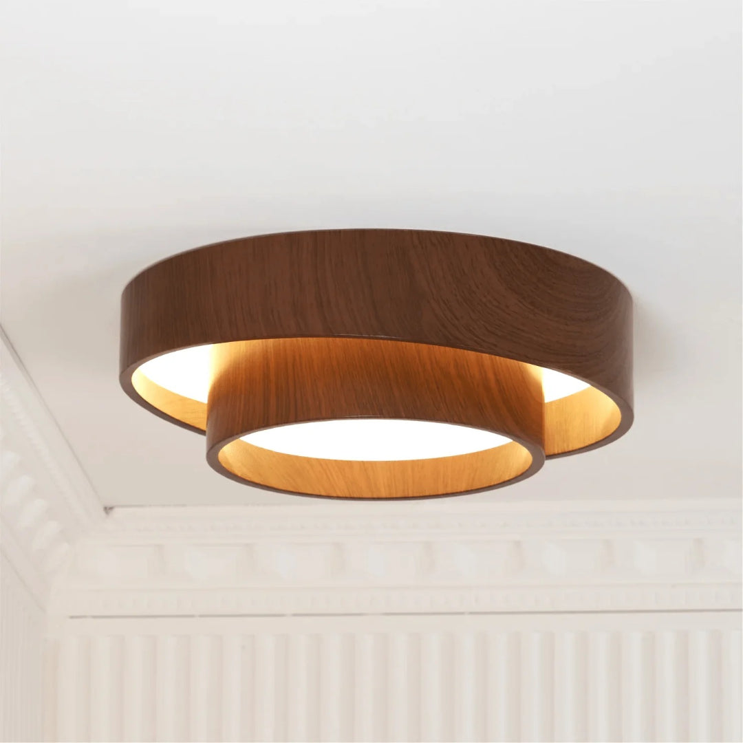 Japandi Houten Plafondlamp