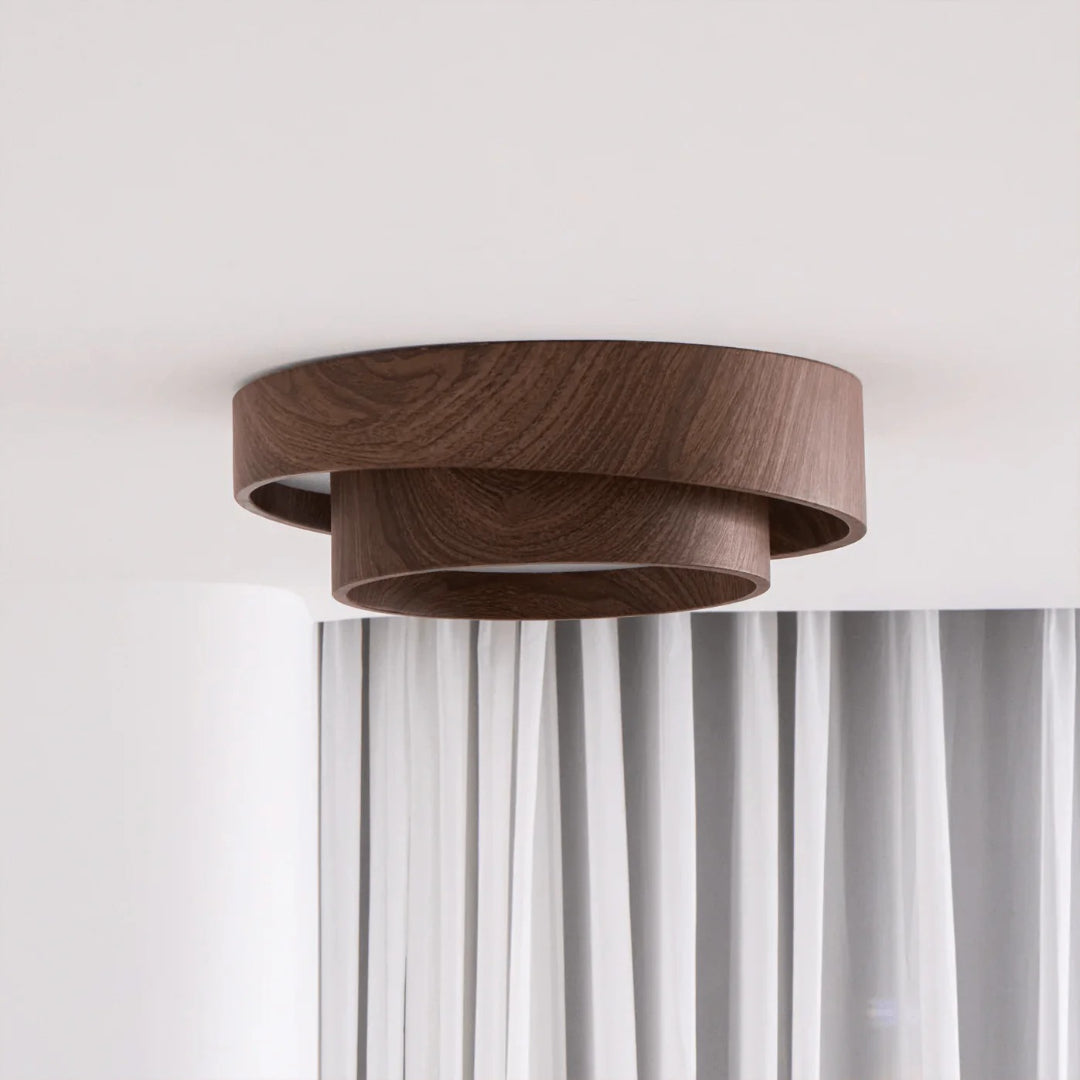 Japandi Houten Plafondlamp