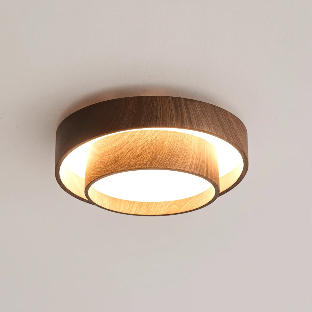 Japandi Houten Plafondlamp