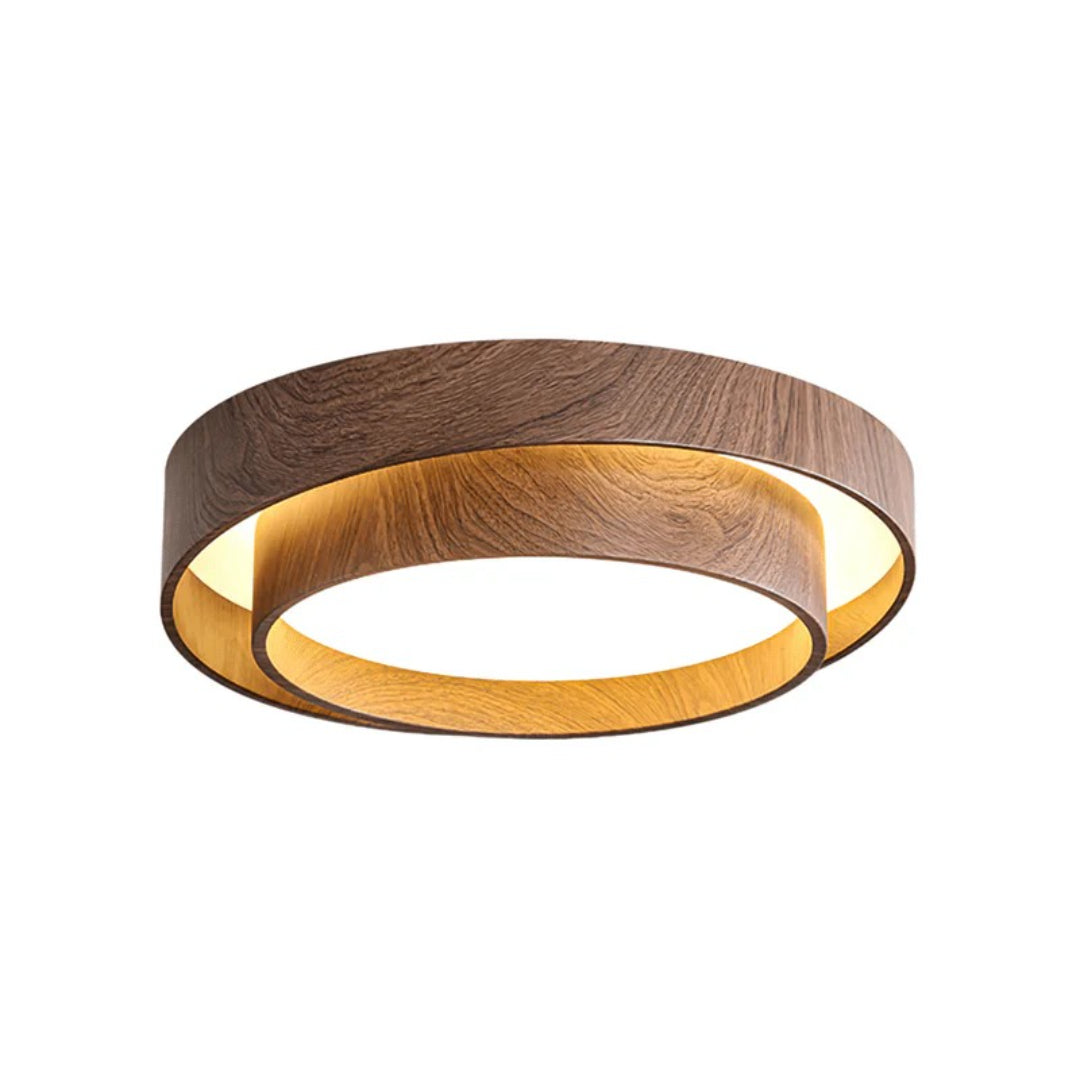 Japandi Houten Plafondlamp