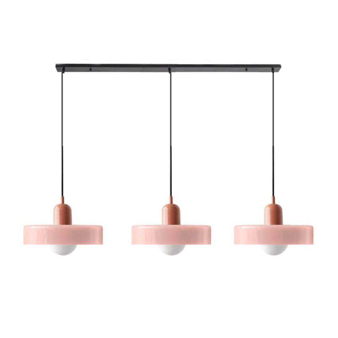 Retro glazen drievoudige hanglamp