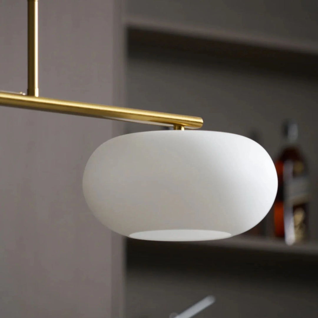 Lineaire Glazen Drievoudige Hanglamp
