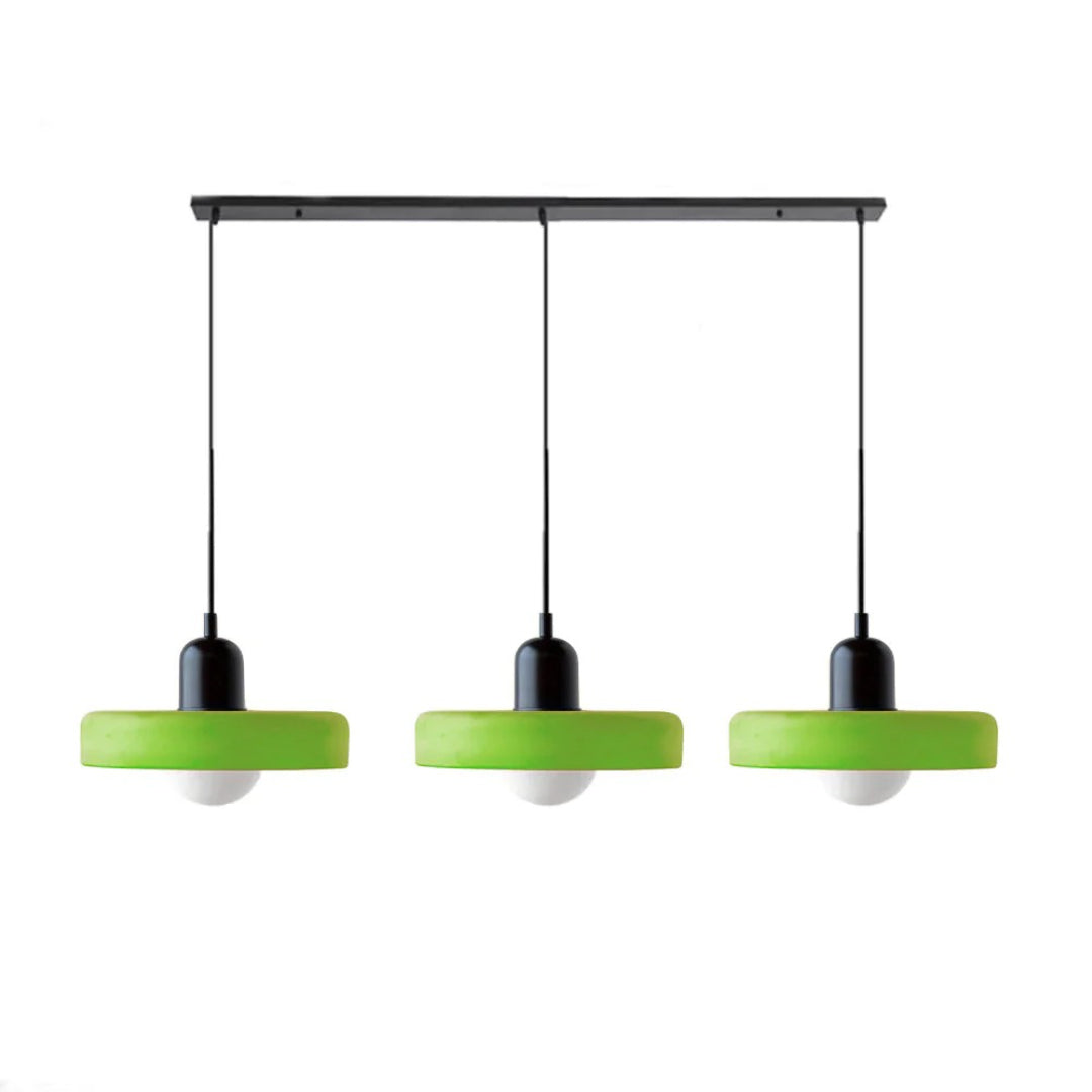 Retro glazen drievoudige hanglamp