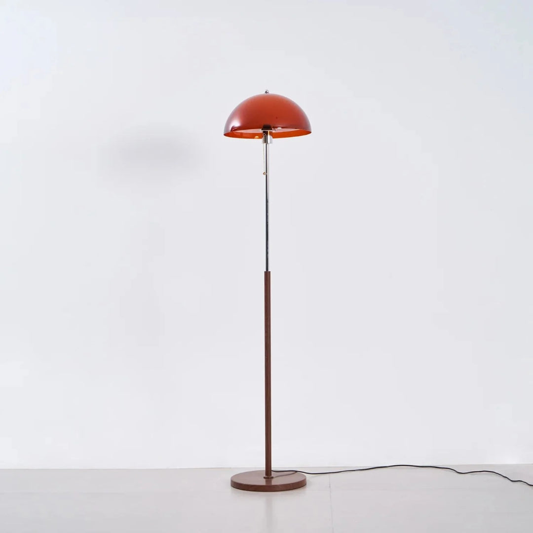 Retro metalen koepel vloerlamp
