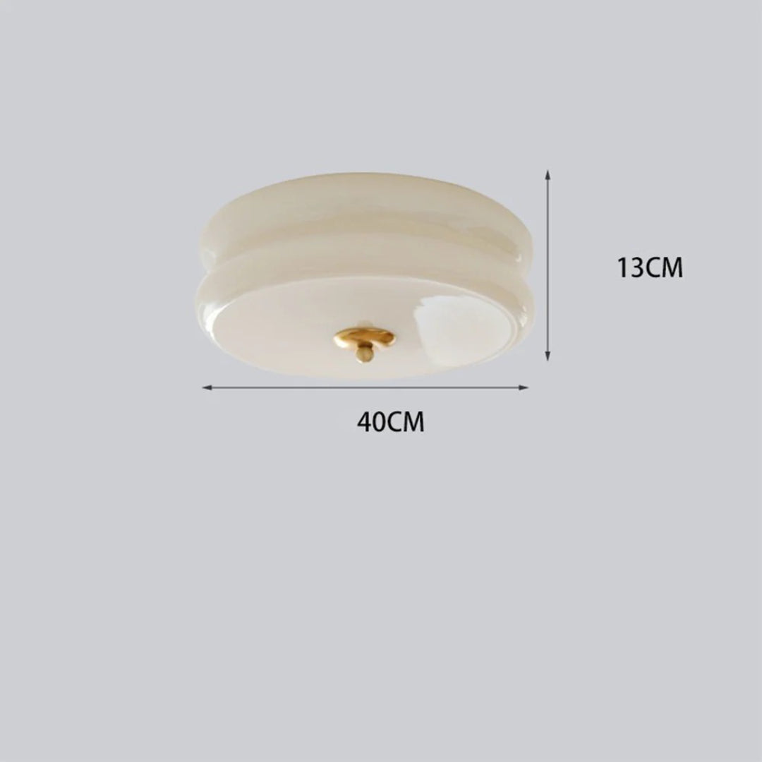 Art deco glazen plafondlamp