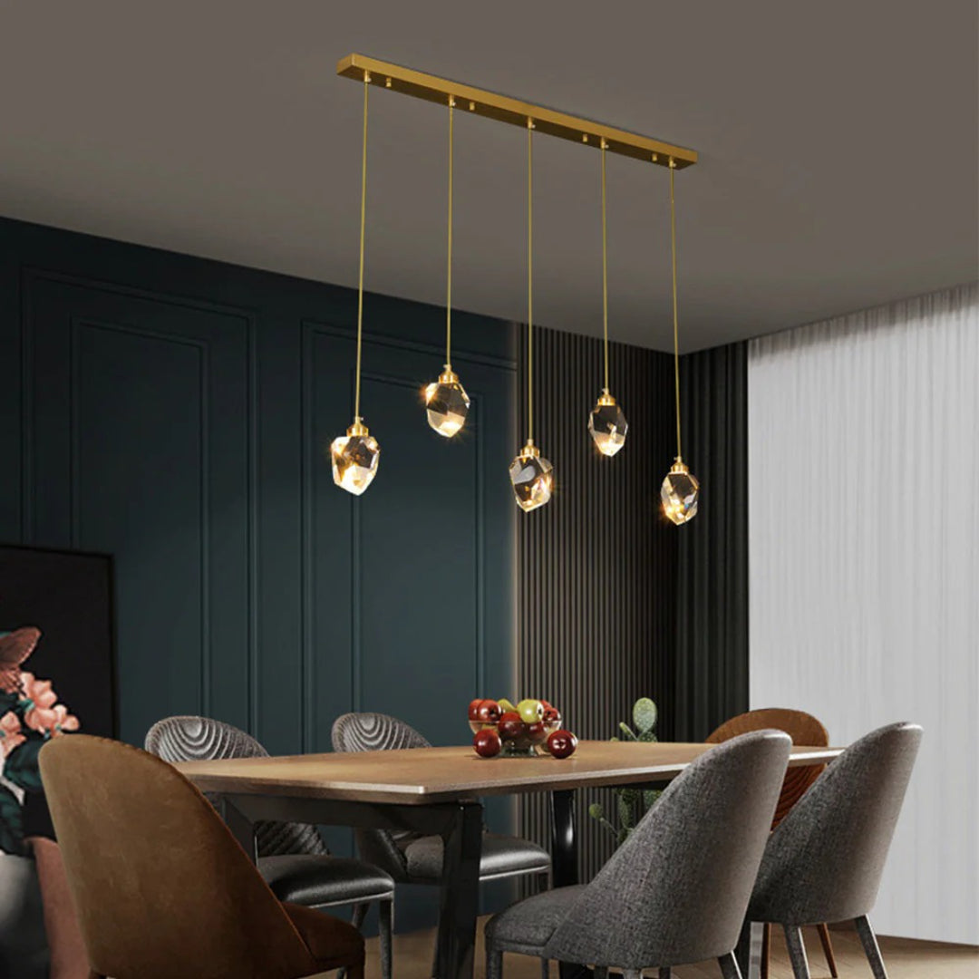 Kristallen Messing Hanglamp