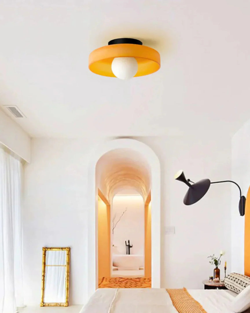 Minimalistische glazen wandlamp