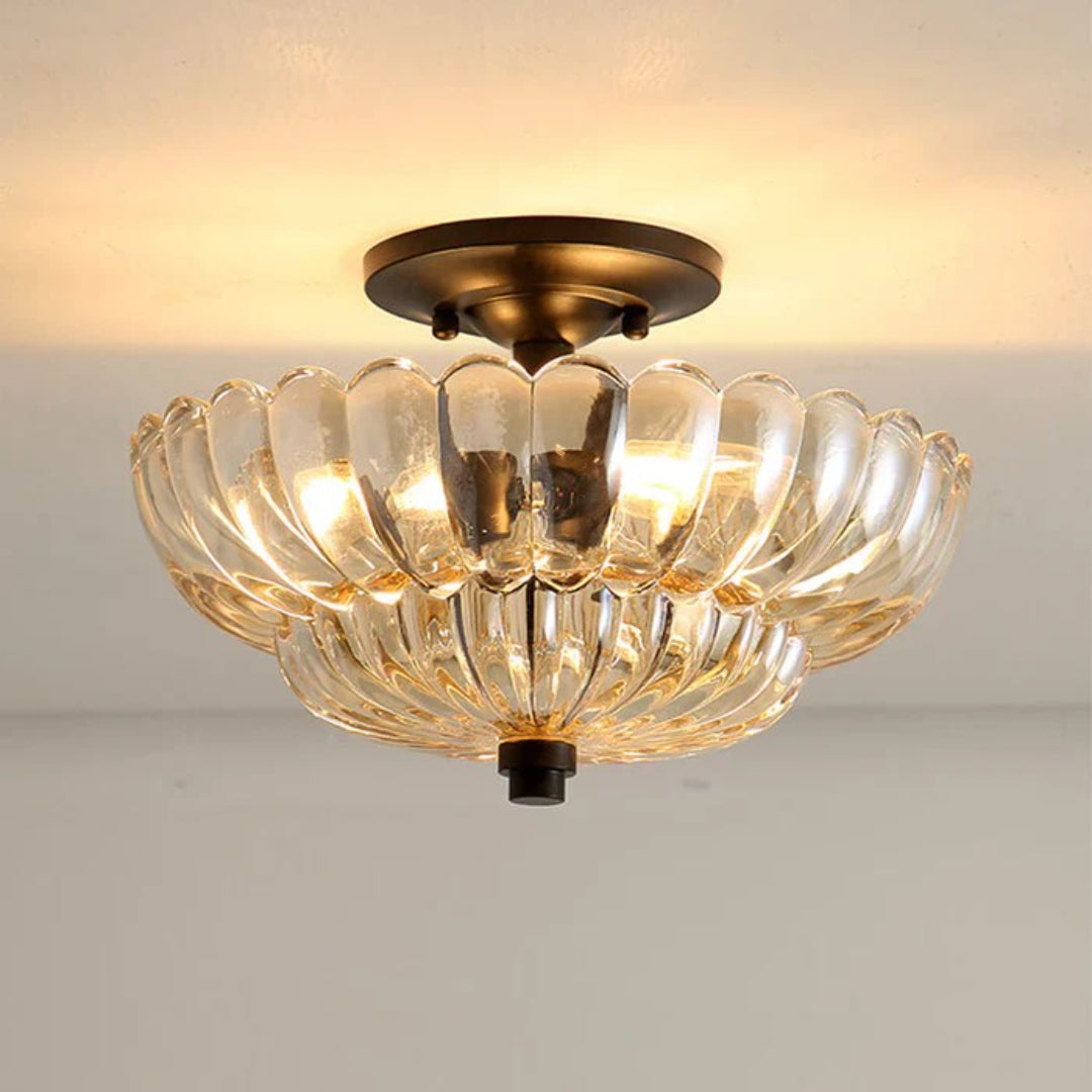 Vintage Glazen Plafondlamp