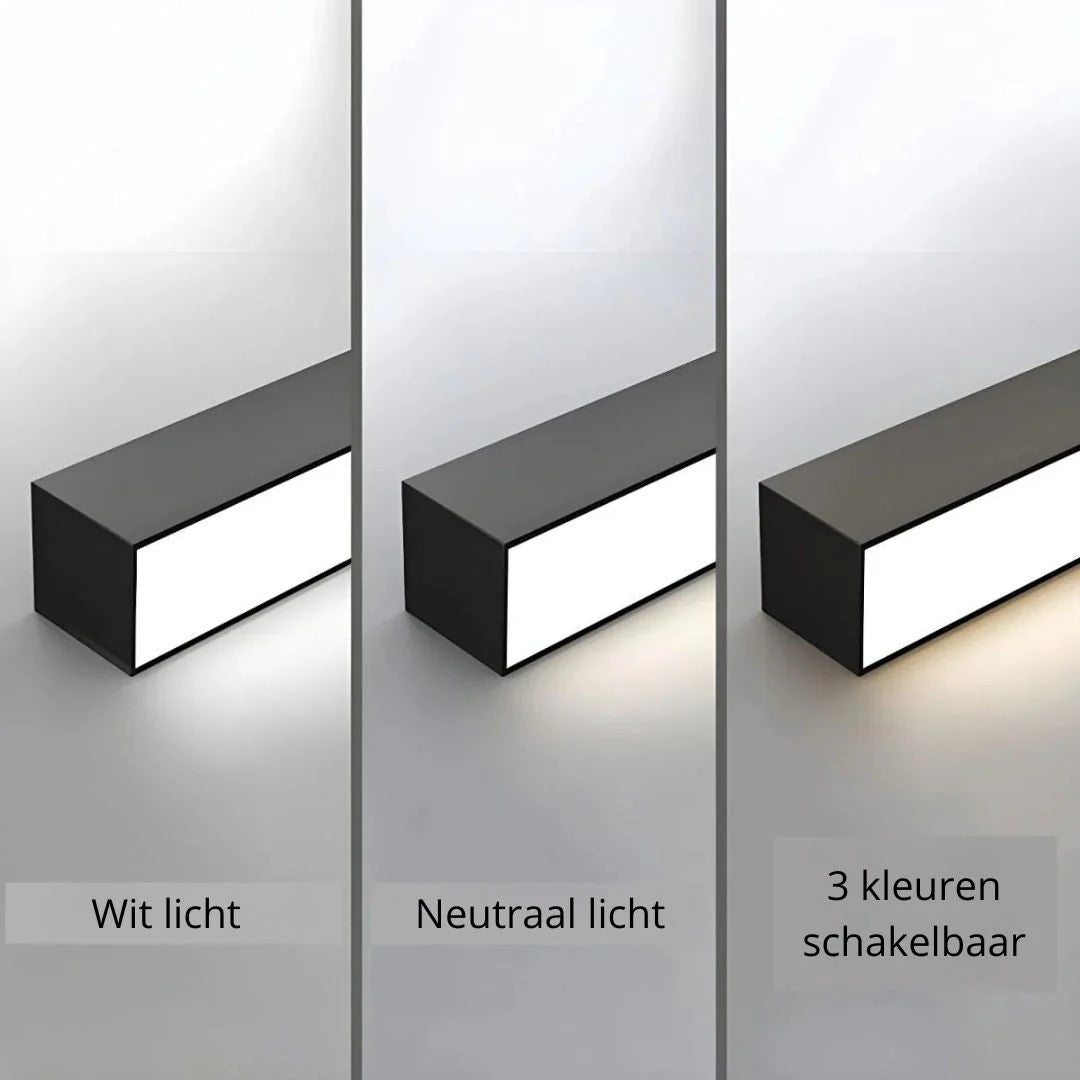 Minimalistische Lineaire Metalen Plafondlamp