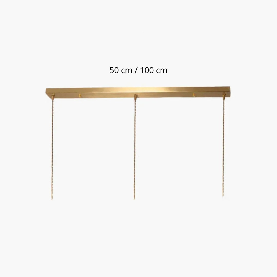 Geribbelde glazen hanglamp