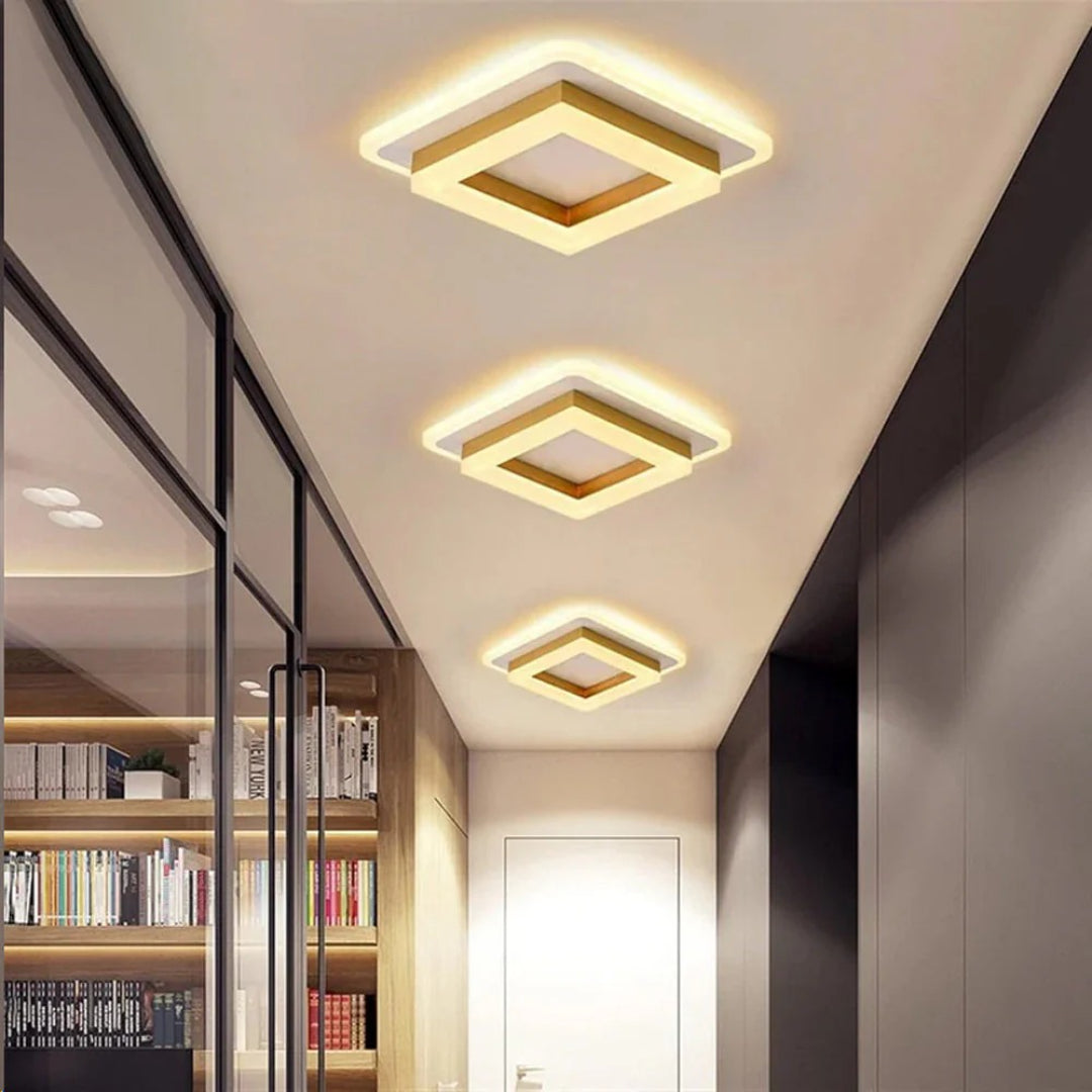 Hedendaagse Vierkante LED Plafondlamp