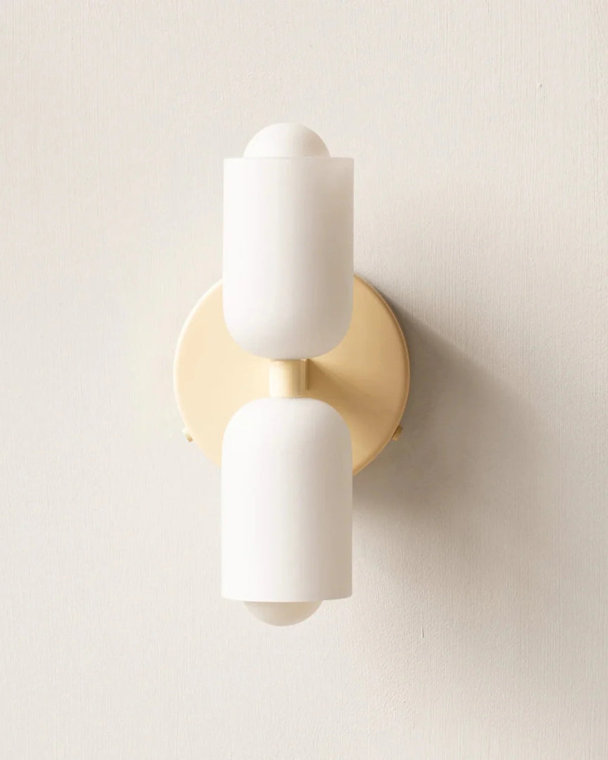 Moderne dubbele wandlamp